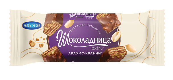 Вафельный десерт Шоколадница Extra "Арахис-кранчи", 32 г