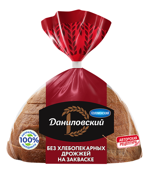 Хлеб «Даниловский» без хлебопекарных дрожжей, 350г